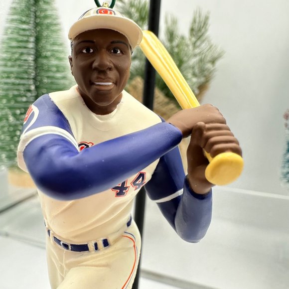 Hallmark Keepsake Series Christmas Holiday Ornament Hank Aaron Baseball Sports - Picture 6 of 7